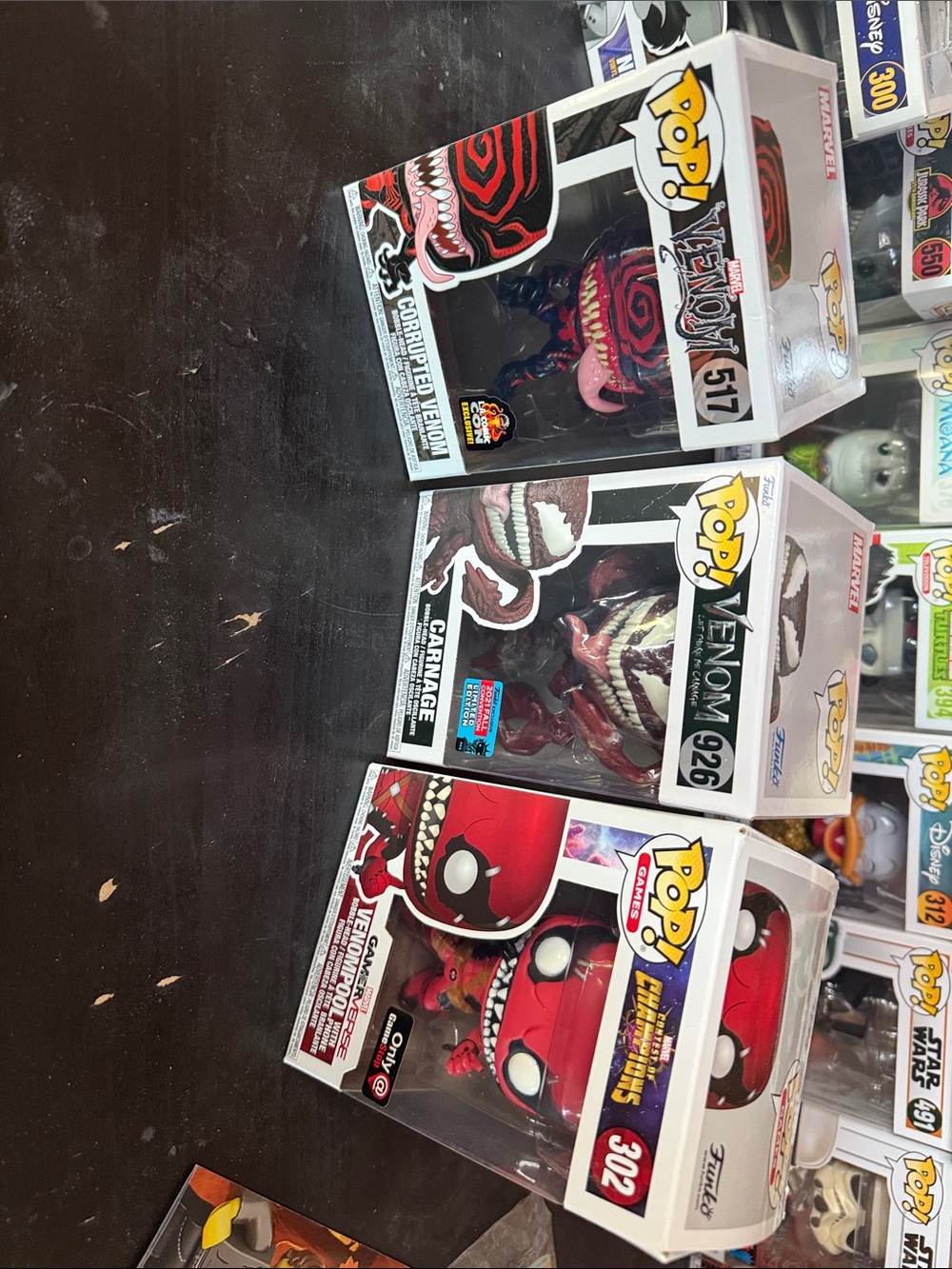 Funko pop venom collection 302, 926, 517